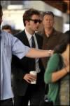 Robert Pattinson sur le set de Remember Me