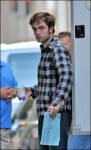 Robert Pattinson sur le set de Remember Me