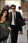 Robert Pattinson sur le set de Remember Me