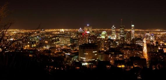 panorama Montreal la nuit
