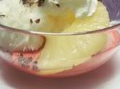Sorbet l’ananas coulis fraises