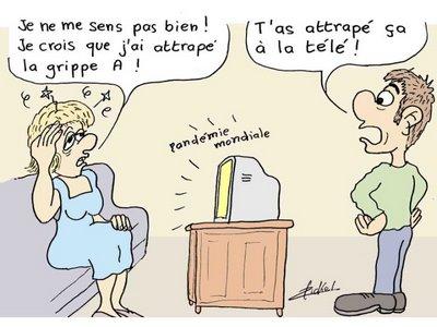 en grippe et bande dessinée