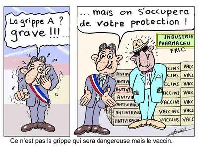 en grippe et bande dessinée