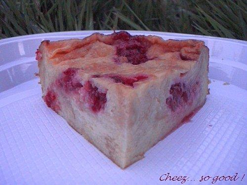 Pudding framboises/amande
