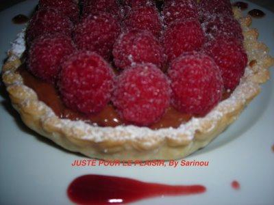TARTELETTES FRAMBOISES GANACHÉES CHOCOLAT CITRON