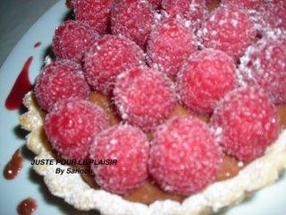 TARTELETTES FRAMBOISES GANACHÉES CHOCOLAT CITRON