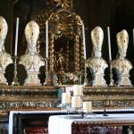 4 bustes de papes élise San Vittore ïle des pêcheurs