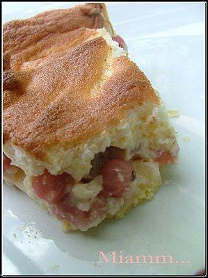 Tarte meringuée aux fruits du jardin (groseilles & framboises)