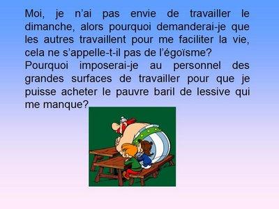 Et le dimanche tu travailleras ...