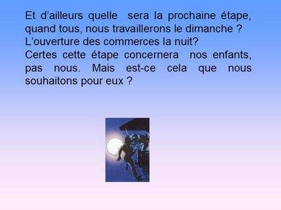 Et le dimanche tu travailleras ...