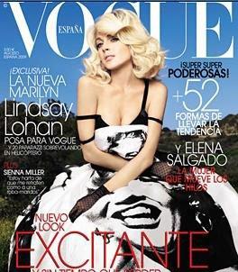[couv] Lindsay Lohan pour Vogue Espagne