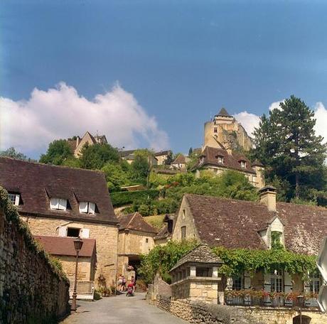 Village de Castelnaud vu d'en bas