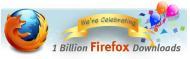 Firefox bientôt milliard téléchargements