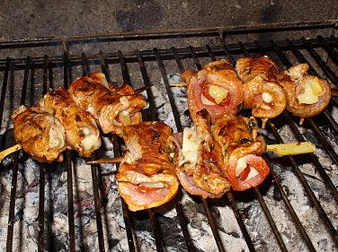 Brochettes de Veau au Comté et aux tomates séchées