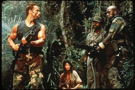 Arnold Schwarzenegger, Elpidia Carillo, Carl Weathers et Bill Duke