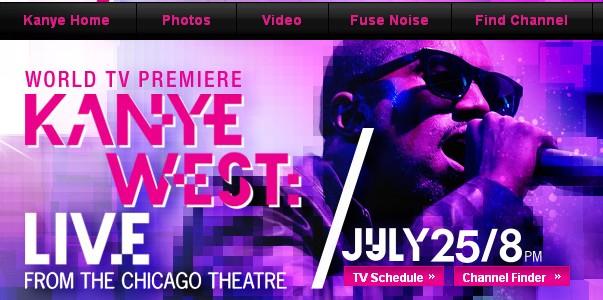 Samedi 25 Juillet “Première mondiale” : le concert de Kanye West en direct du théatre de chicago