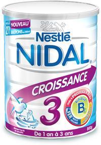 Réduction sur la nouveauté Nidal croissance 3 en poudre de Nestlé