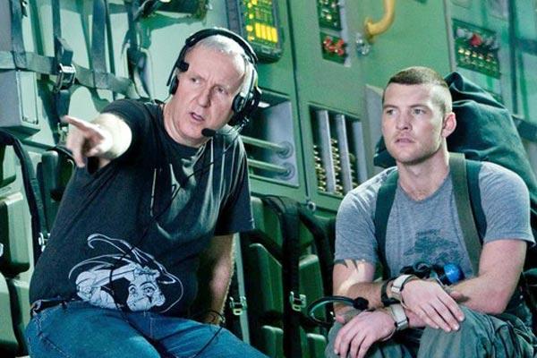 James Cameron et Sam Worthington. Twentieth Century Fox France