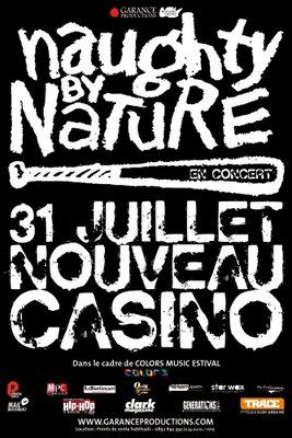 Naughty by Nature Vendredi 31 juillet dès 19h30 Nouveau Casino - Paris