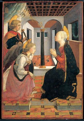 Annonciation avec saint Julien - Filippo Lippi et Fra Diamante, vers 1460