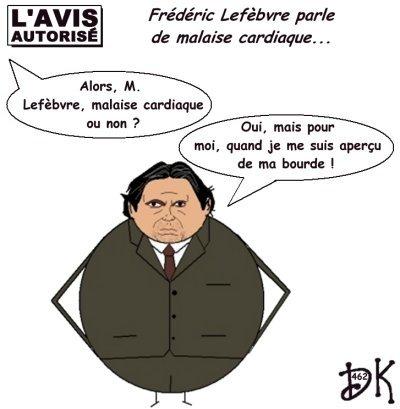 Tags : Malaise de Nicolas Sarkozy, malaise vagal, malaise lipothymique, malaise cardiaque, blogs, Elysée, Frédéric Lefèbvre, gaffe, conseil des ministres, mensonges, rumeurs, coeur, surhomme, conseillers, médecins, val de Grâce, radio, cardiologues, crise cardiaque, communiqué, mensonge, transparence, Jacques Chirac, Carla Bruni pas nue, Bernadette Chirac pas nue non plus, dessin humoristique, gag politique, joke, parodie, humour, image