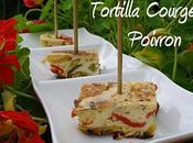 Tortilla courgette/ poivron comté