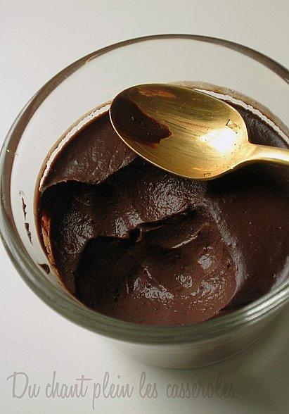 La crème au chocolat noir des gourmets impatients (sans oeufs, sans lait, sans four)