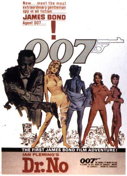  Sean Connery, Ursula Andress, Ian Fleming, Terence Young dans James Bond 007 contre Dr. No (Affiche (autres))