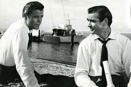  Jack Lord, Sean Connery, Ian Fleming, Terence Young dans James Bond 007 contre Dr. No (Photo)