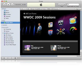 Acheter les vidéos de la WWDC 2009
