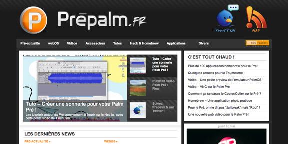 Prepalm.fr : Le blog Palm Pré fait peau neuve !