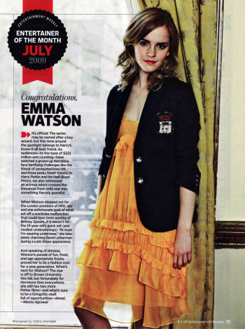 Entertaintment Weekly (2009) - Emma Watson