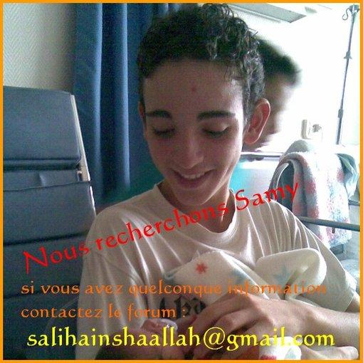 Avis de recherche: Samy Selman 14 ans