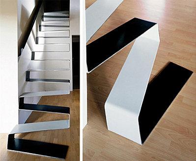 Staircase l'escalier qui se plie au Design moderne