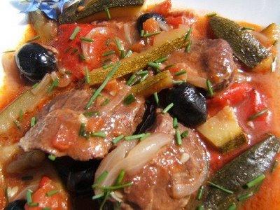 Joues de porc aux péquillos  mijotées au Madiran