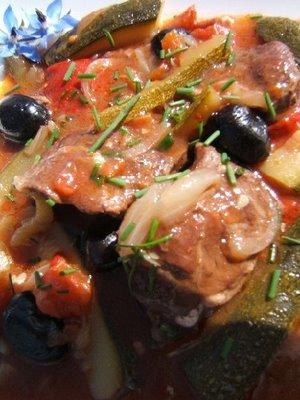 Joues de porc aux péquillos  mijotées au Madiran