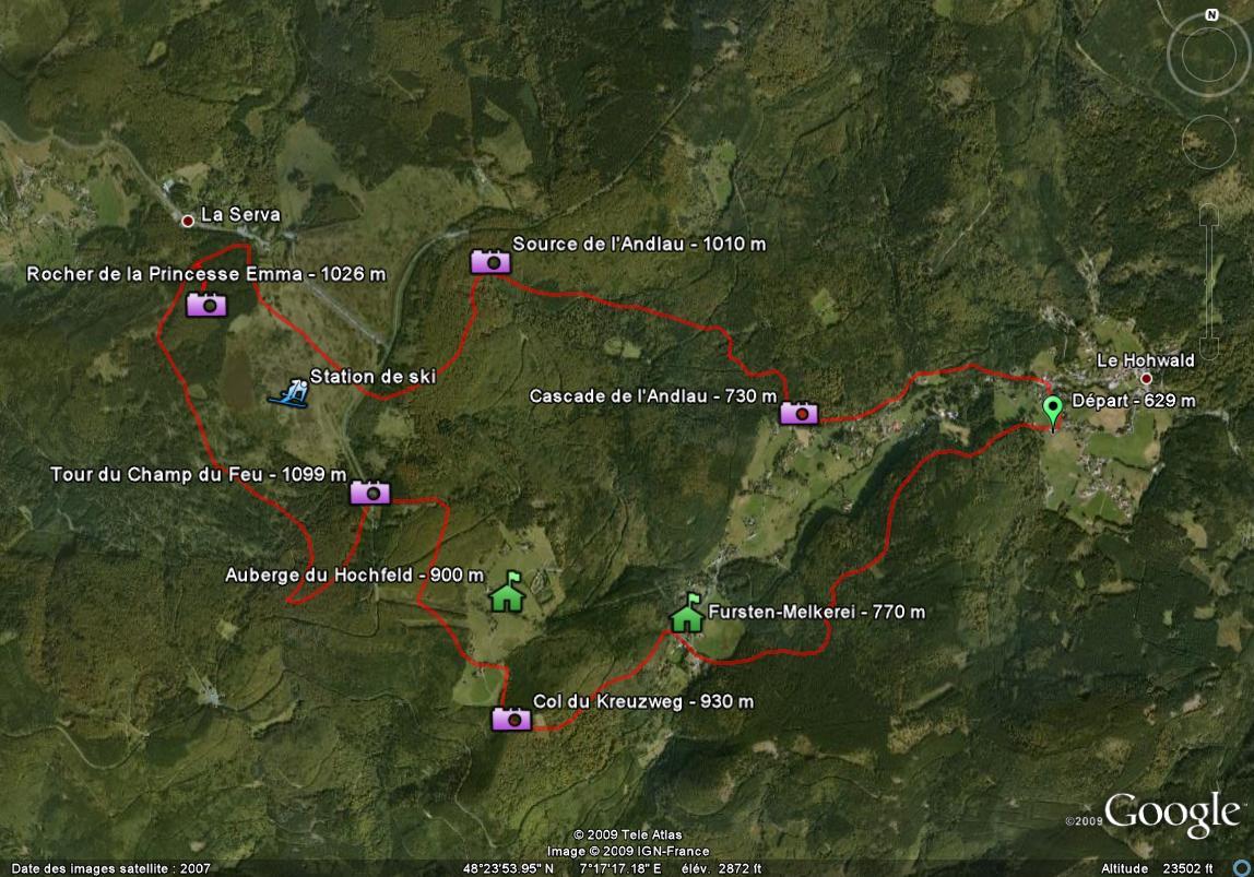 Plan Des Pistes Champ Du Feu Le Champ du Feu depuis Le Howald - À Lire