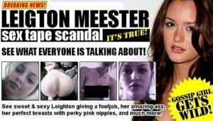 Gossip Girl: Leighton Meester dénie le Sex Tape