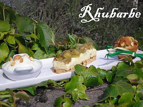 Déclinaison autour de la rhubarbe : Muffins rhubarbe-cacahuète