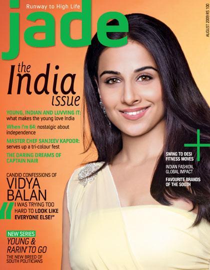Vidya Balan fait la Une de Jade Magazine(Aout, 2009)