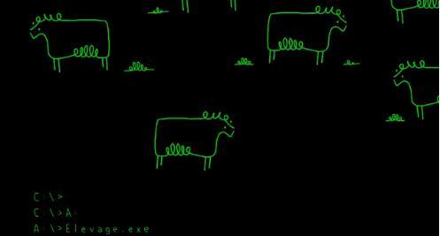 capture d'écran de l'animation la vache et le copier cloner