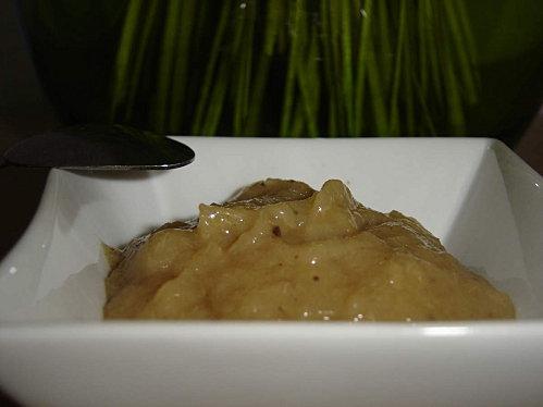 Compote pomme rhubarbe à la fève tonka