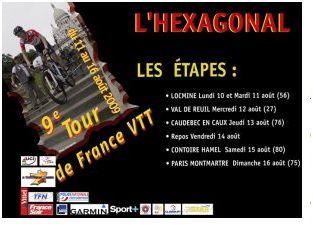 L'Hexagonal Tour de France VTT 2009, c'est le départ !