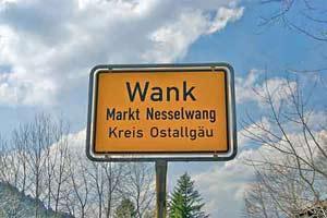 panneau ville de Wank