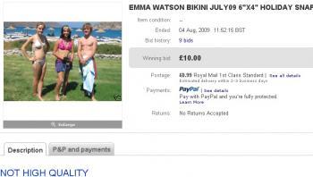 Emma Watson en vente sur EBAY - en bikini