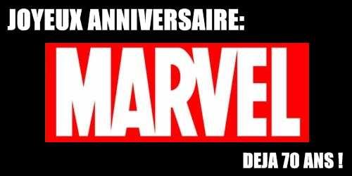 bon anniversaire MARVEL de la part de Cinécomics