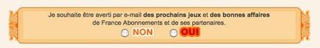 Demande dopt-in sur FA L’e-mail opt-in et sa collecte