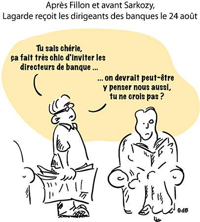 Après Fillon et avant Sarkozy, Lagarde reçoit les dirigeants des banques le 24 août