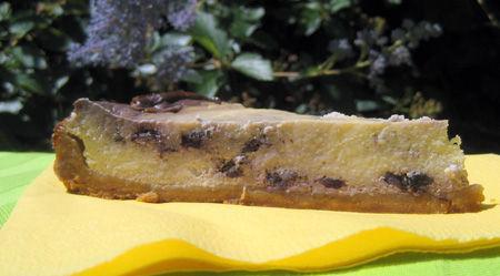 Cheesecake ricotta aux myrtilles caramélisées