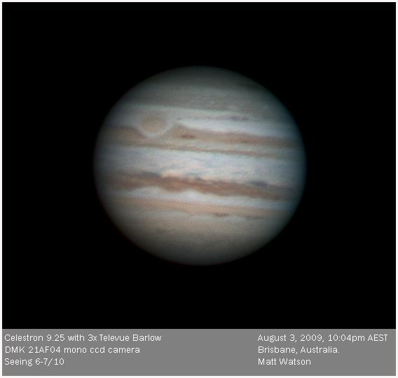 Derniére image de Jupiter de Matt Watson